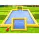 Football Field Outdoor Inflatable Sports Games 0.55mm PVC Waterproof Inflatable Soccer Field For Kids