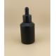 Delicate Design Black Glass Dropper Bottle for Face Essence
