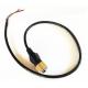 Driving Safty Mini Din 6 PIN Connector Backup Camera Cable With Single shielding