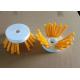 200mm Outer diameter Yellow Bristle Nylon Weed Brush for Remove Grass