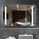 OEM Service Frameless Anti Fog Bathroom Mirror With Sandblasting Strips For Putting