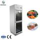 0-8 Degree 2 Door Upright Refrigerator Freezer Side By Side Stainless Steel 400 Litre For Restaurant