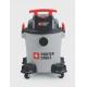 6 Gallon Commercial Wet Dry Vacuum Cleaner Poly Material Gray Color Upright Installation