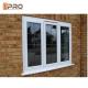 White Glass Aluminum Sash Windows For Bathroom High Durability Easy Cleaning