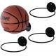 Black Metal Wall Mounted Sports Ball Holder For Space Saving Ball Storage And Display