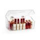 Clear Cosmetic Acrylic Display Box , Lipstick Acrylic Makeup Storage Turn Over Design