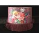 Rose Floral Velvet Lampshade With Tassels Antique 400*250MM