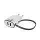 Folding Dice Usb Wall Charger Outlet Adapter 5V 2.1A Dual Port Fashion Appearance