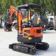 Miniature Earth Mover Mini Digger Excavator 2T For Digging And Lifting