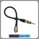 3c-2v Copper Car Antenna Extension Cable , Am / Fm Radio Antenna Cable