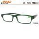 Unisex  fashionable plastic reading glasses , made of plastic ,suitable for men and women