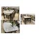 Artificial Marble Contemporary Wood Dining Room Sets With Smooth Surface