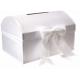 Name Card And Money White Color For Wedding Party Cardboard Storage Boxes