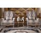 Leisure Arm Royal Italian Style Living Room Chair With Armrest