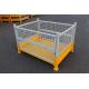 Electrostatic Spraying Foldable Wire Mesh Pallet Cage For Warehouse Storage