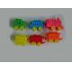 Colorful Train Plastic Birthday Cake Candle Holders Sets Customized Free Sample