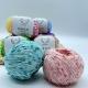55% Cotton 45% Polyester Sequin Yarn Colorful Glitter Yarn For Bag Clothing Knitting
