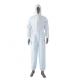 Chemical Disposable Protective Coverall , Breathable Disposable Coveralls With Zipper