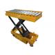 Pallet Roller Conveyor Scissor Lift Tables On Wheels 1100lbs Capacity 40X20