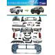 Front Rear Bumper Car Body Kit For Toyota Hilux Vigo 05-14 Upgrade To 2021 Rocco
