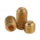 Yellow Brass Hex Socket Metal Set Screws GB80 Drive Cup Point Headless Screw