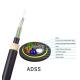 48 Cores ADSS Self Supporting Fiber Optic Cable Black Outer Sheath Color 100 Span