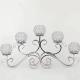 Metal Crystal Candle Holder Christmas 5 Arms Europeans Candelabra