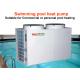 Portable Heat Pump Air Conditioning Unit 3800VAC With Shell Heat Exchanger