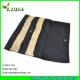 LUDA unique purses black and brown striped straw clutch raffia handbags
