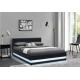 Modern Bsci Led Upholstered Bed Full Queen Size Platform With Headboard