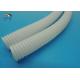 Electrical Conduit PP White Corrugated Pipes 5.5mm - 48mm Inner Dia Fire Resistance