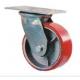 5 Inch Polyurethane Wheels Dumpster Casters With 4 Points Breaker