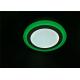 12W+4W  Round shape Surface Mounted Led Panel Lighting  White with Green Circle