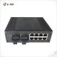 Din Rail Industrial Ethernet Switch 8 Ports 10 100Base-T + 2 Ports 100BASE-FX Fiber