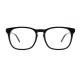 Vintage Metal Core Acetate Frame Glasses Unisex Clear Len Optical Eyewear