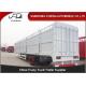 3 axles cattle trailer fencing type transport livestock trailers for sale