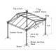 Outdoor Heavy Duty Highly Polished Aluminum Stage Truss , Lighting Roof Truss