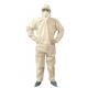 Industrial White Disposable Chemical Coveralls Protective Workwear Fluid Proof