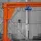 Factory Directly Sales Floor Mounted Jib Crane With Electric Hoist