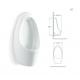 Top Spud Mens Wall Urinal Bowl Ceramic Gravity Flushing 740X390X250mm