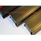 Anti Corrosion Aluminium Door Profiles Extrusions Electrophoresis Champagne Color