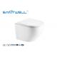 One Piece Structure Rimless Wall Mounted Wc Toilet With Ceramic White Color
