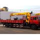 14 Ton truck mounted telescopic boom crane Driven By Hydraulic , 35 TM