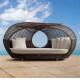 Modern all weather PE rattan daybed outdoor beach sunbed poolside sun lounger