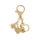Soft Enamel Metal Keychains Custom Pendant Etching Gold Lobster Clasp Keychain
