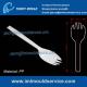 multifunctional 155mm disposable plastic sporks/fork/spoon with PP material mould