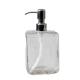 530ML Square Glass Soap Dispenser Bottles Travel Lotion Container