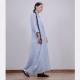 160gsm Ready Made Garments Pure Linen Tall Dress Long Sleeve Ankle Length