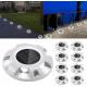 3500K Solar Dock Light LED Guide Lighting Pathway Sidewalk Deck Lights