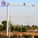Solar Galvanized CCTV Steel Pole Q235B Security Camera Bracket Surveillance